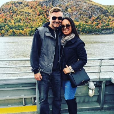 Passengers enjoying the fall weather