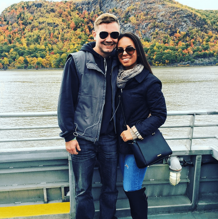 Passengers enjoying the fall weather